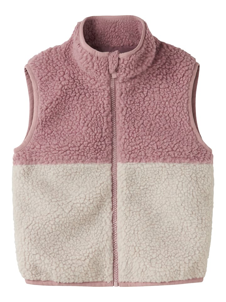 name it Fleeceweste "Mall" in Rosa/ Creme - 98