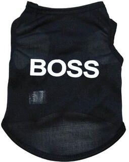 Uplifted Finds Summer Breathable Pet Vest Pajamas black Boss s