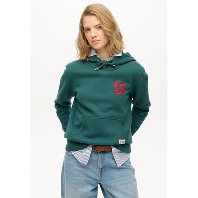 Kapuzensweatshirt SUPERDRY "Sd&co Neon Hood", Damen, Gr. S, june bug grün, Sweatware, Obermaterial: 100% Baumwolle, unifarben, regular fit normal, Rundhals, Rippbündchen, Sweatshirts