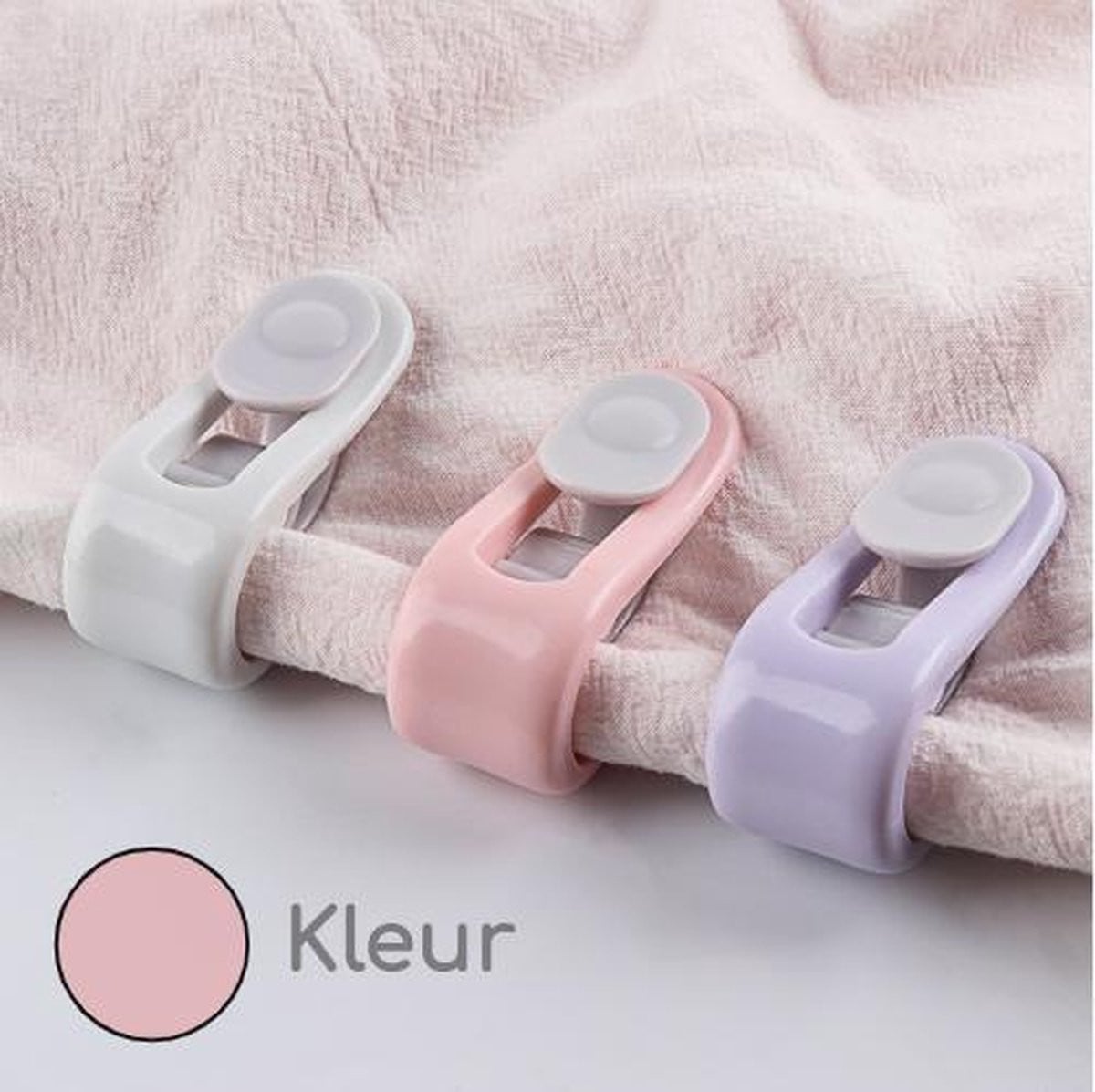 MATZ Dekbedclips voor volwassenen - 4 stuks - Roze