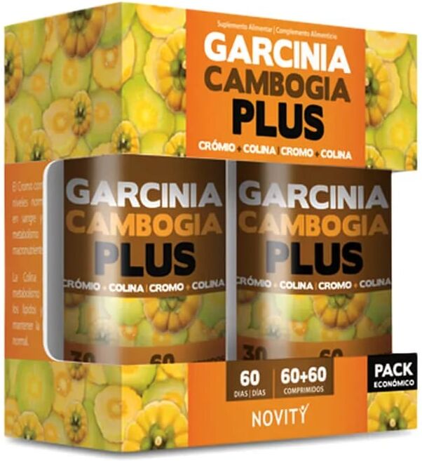 Novity GARCINIA CAMBOGIA PLUS 2 Un de 60 Comprimidos