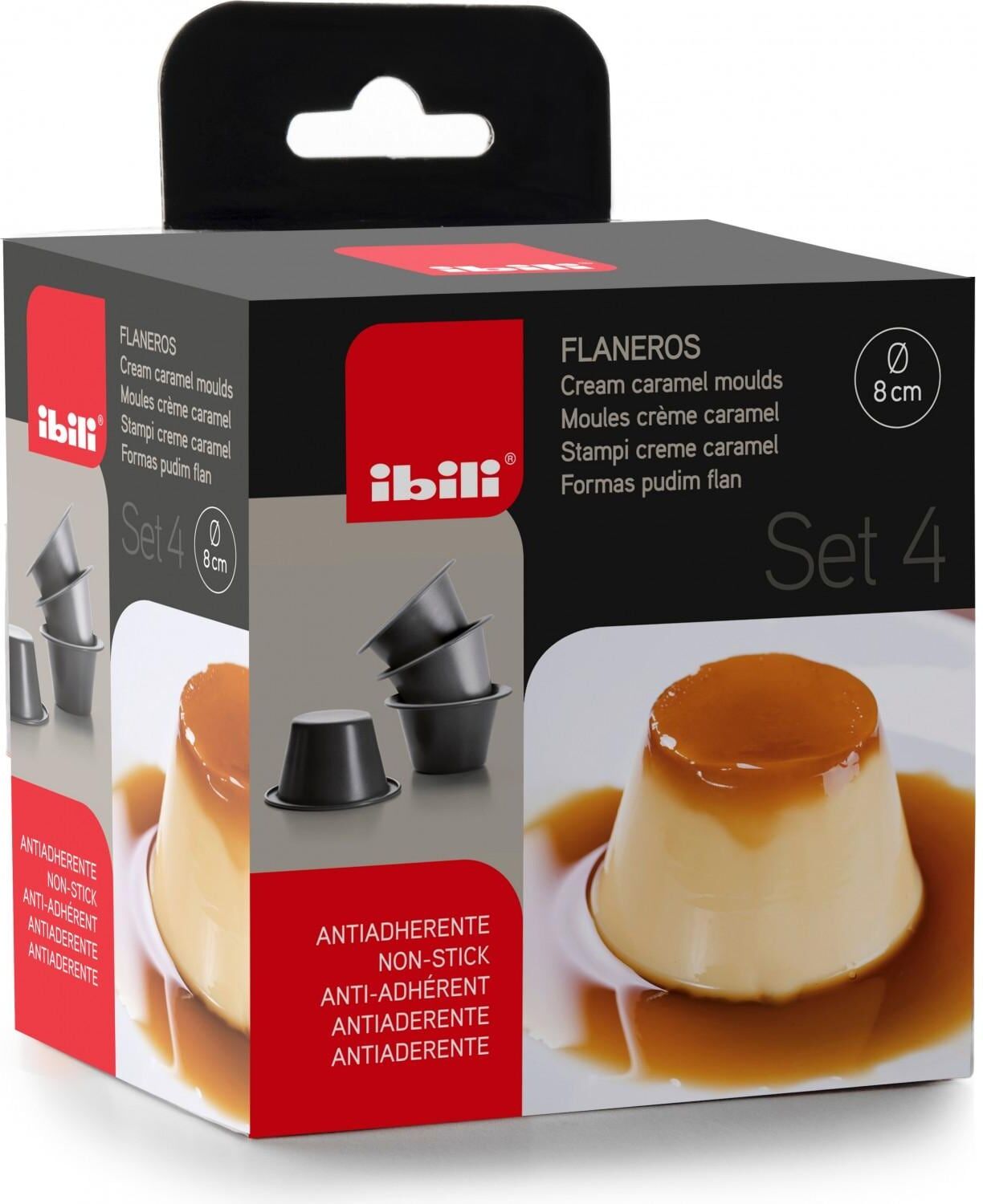 Muffinform "Ibili 4 Stück, 8 x 5 cm", schwarz, Kunststoff, Küchenformen, Muffinform schwarz Einheitsgröße