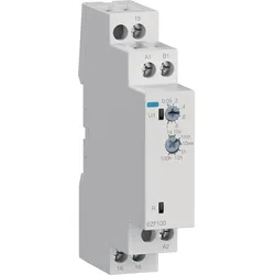 Hager EZF100 Zeitrelais Rückfallverzögert mit Steuerkontakt 24-240V AC/DC, 1 Wechsler