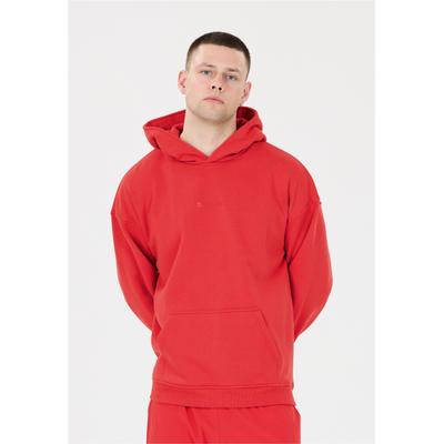 Kapuzensweatshirt VIRTUS "Kayce", Herren, Gr. L, rot, 45% Polyester, 35% Baumwolle, 20% Polyester, unifarben, normal, ohne Ausschnitt, Sweatshirts, mit höchstem Tragekomfort