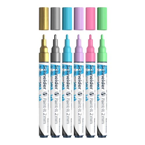 Schneider Paint-It 310 V2 Acrylstifte farbsortiert 2,0 mm, 6 St.