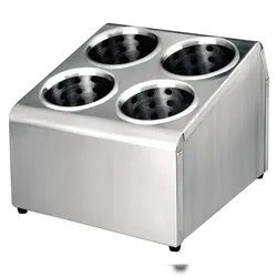 LACOR Besteckhalter mit 4 Gläsern 29x22 cm Edelstahl 33124