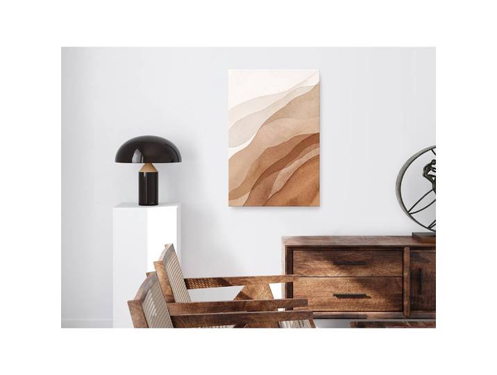 Tableau déco Falling Fog Lin Beige 80 x 120cm