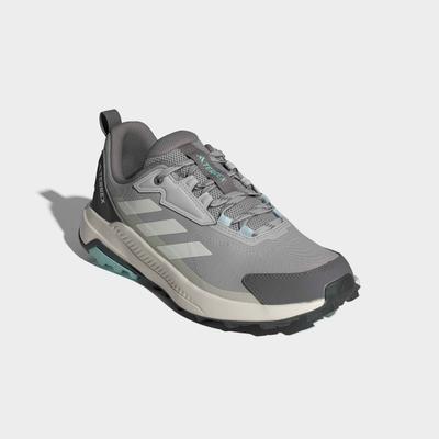 Wanderschuh ADIDAS TERREX "ANYLANDER", Damen, Gr. 38,5, grau (grau two, chalk weiß, wonder aluminium), Textil, Schuhe Wanderschuh, Topseller