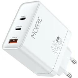 Tiross Morre USB/USB-C Ladegerät 65W Weiss (65 W), USB Ladegerät, Weiss