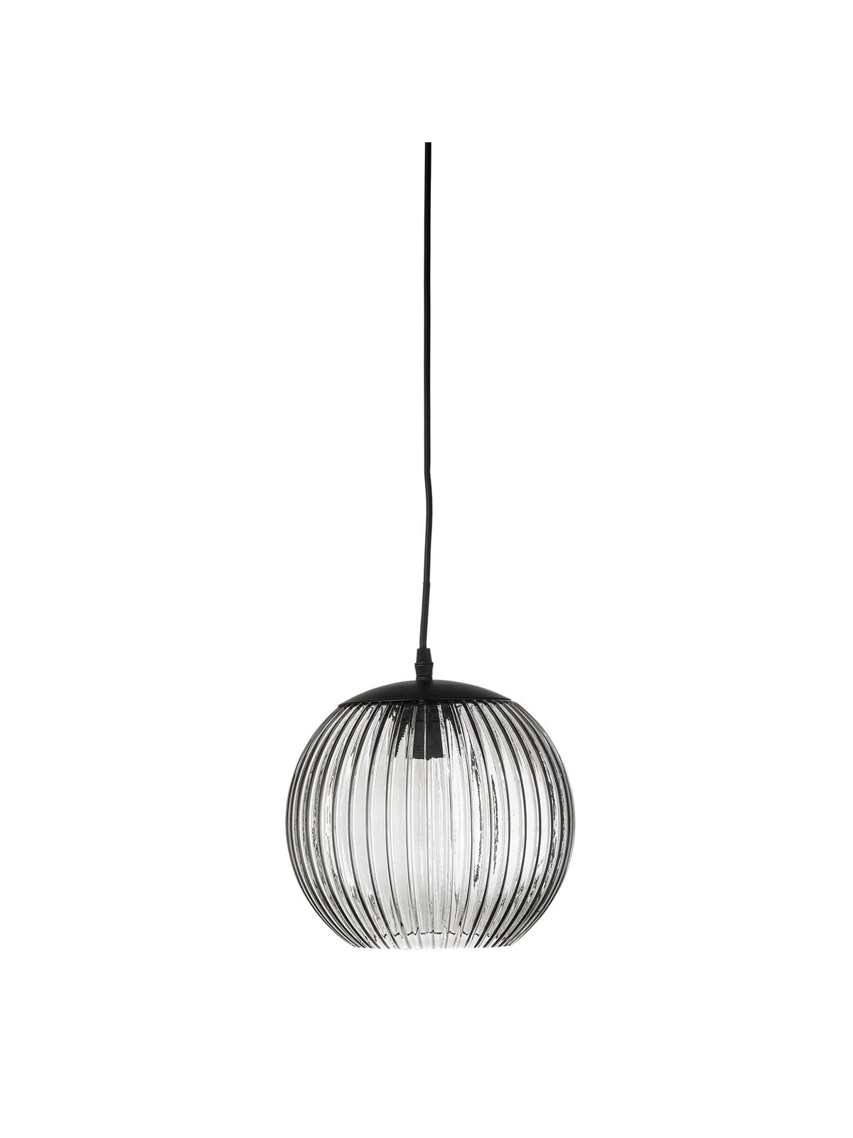 Bloomingville Sybia Pendelleuchte, Grau, Glas