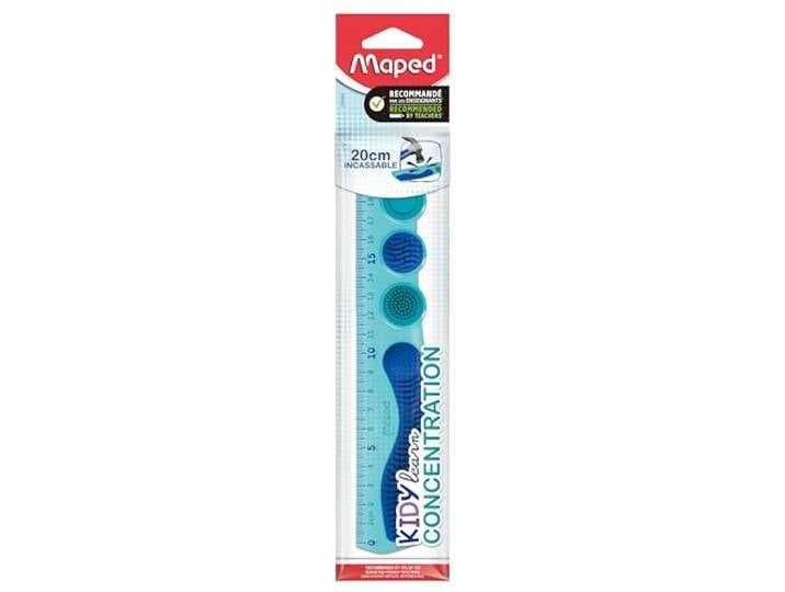 Maped - Règle 20cm Kidy Learn Concentration - Matière PET Incassable