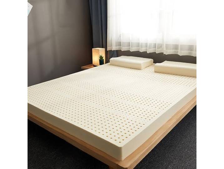 NaKeah 100% natürlicher Latex Bio atmbar und komfortabel, langlebig und Nicht leicht zu kollabieren Matratze Topper, natürliche Latex -Matratze,2.5cm,180x200cm