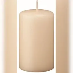 Kopschitz Kerzen 4er Adventskerzen, Adventskranz Kerzen Set Vanilla 12 x Ø 6 cm
