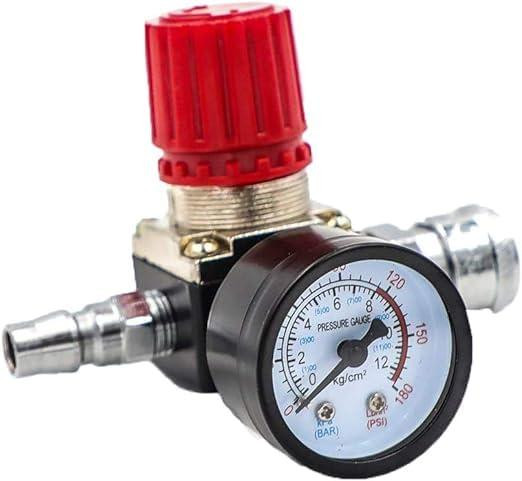 Selius Luchtcompressor Drukschakelaar Regelklep met Barometer en 1/4 Set