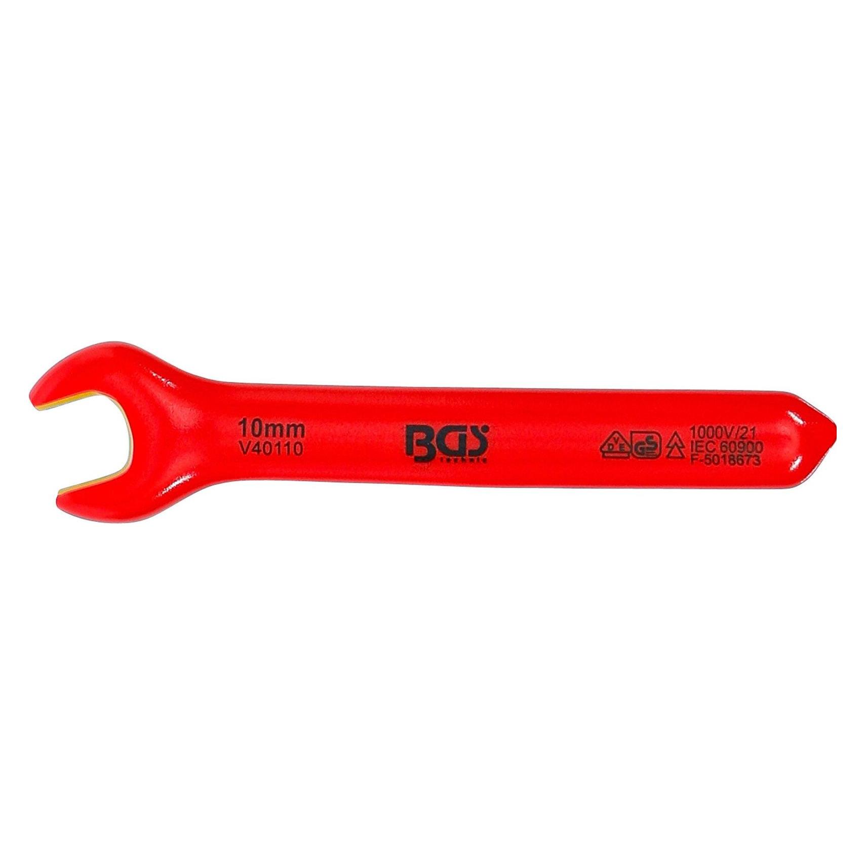 BGS VDE-Einmaulschlüssel SW 10 mm (10 mm) (71060)