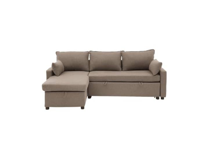 Louison Schlafsofa, 3-Sitzer, Stoff, mit Ottomane, L 219 cm
