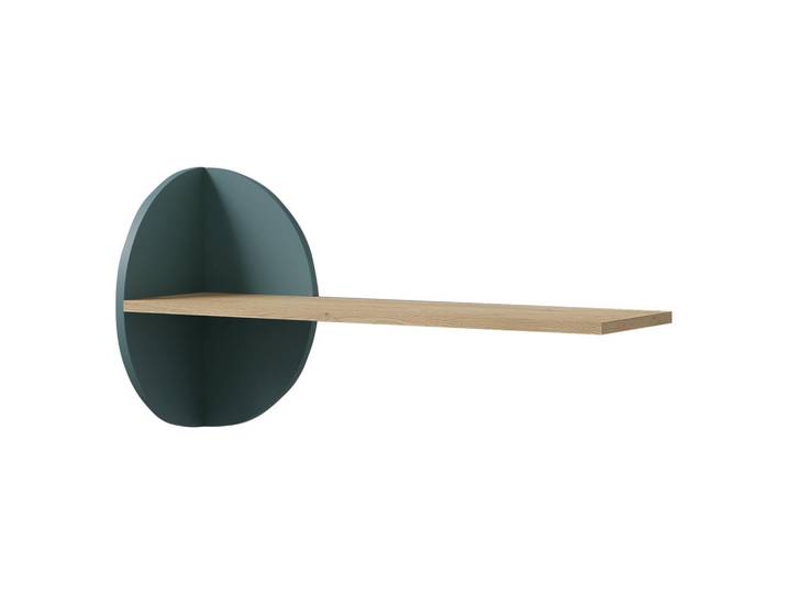Mirjan24 Kinder-Wandregal Lexi 17, Eichefarben, Blau, Rechteckig, 82x45x25 cm, Wohnzimmer, Regale, Wandregale