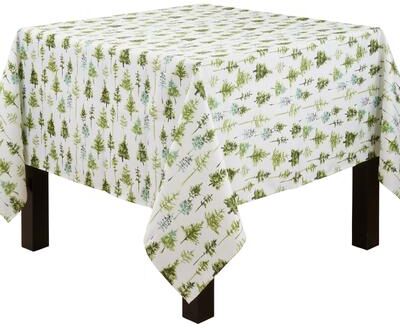 Saro Lifestyle Tablecloth With Forest Trees Design