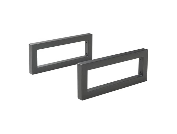 [en.casa] Ophangbeugel Hawangen set van 2 plankbeugels 40x20 cm voor wastafel handdoekhoueder zwart