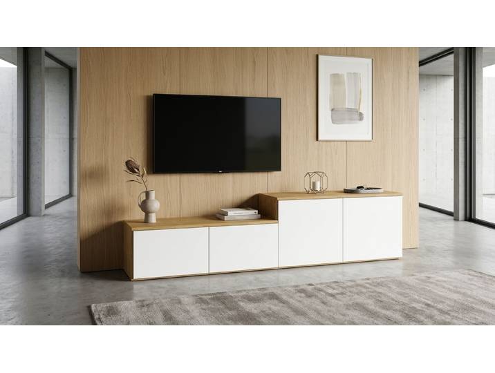 TV Lowboard nach Maß Eiche Natur geölt