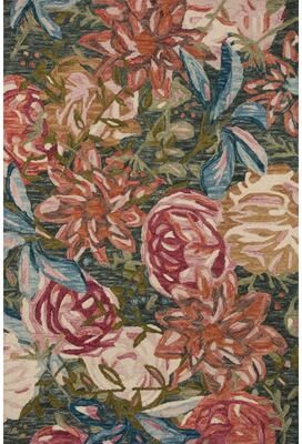 Alexander Home Evelyn Floral Bouquet Area Rug