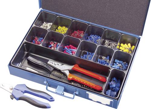 810781 Quetschverbinder-Sortiment 0.705mm² 10mm² Weiß, Gelb, Rot, Blau, Metall 1403St.