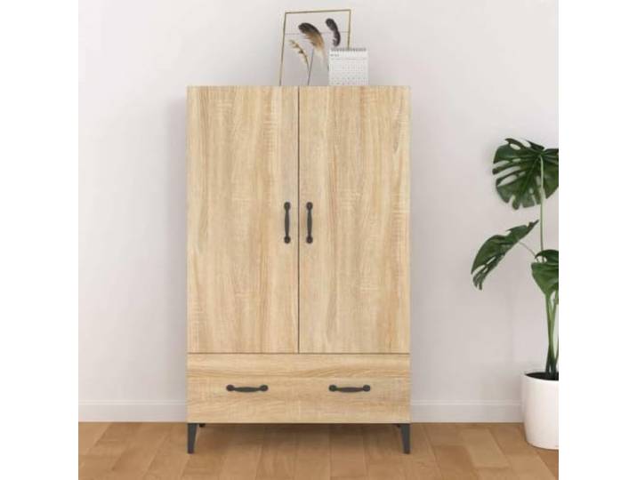 HEFZGDB Dekorativer Beistellschrank für die Einrichtung: Modernes Highboard mit Schublade, Zwei Türen und Stauraum als stabiles Highboard mit Wandhalterung aus Holzwerkstoff
