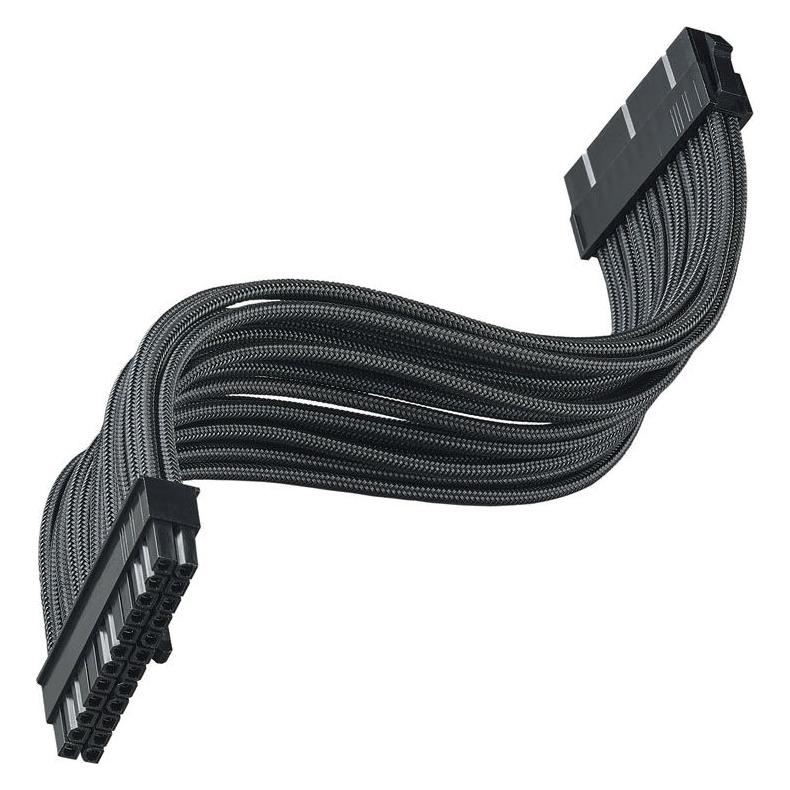 Silverstone PP07E Spannungsversorgungs-Verlängerungskabel (30 cm, 24 pin ATX) (SST-PP07E-MBB)