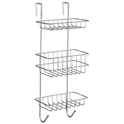Wenko Duschregal »Revigo«, 3 Ablagen silber, 22.5x57x18.5 cm