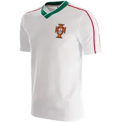 Copa Football, Herren, Fussballtrikot, Portugal 1986 auswärts Retro Trikot (XXL), Weiss