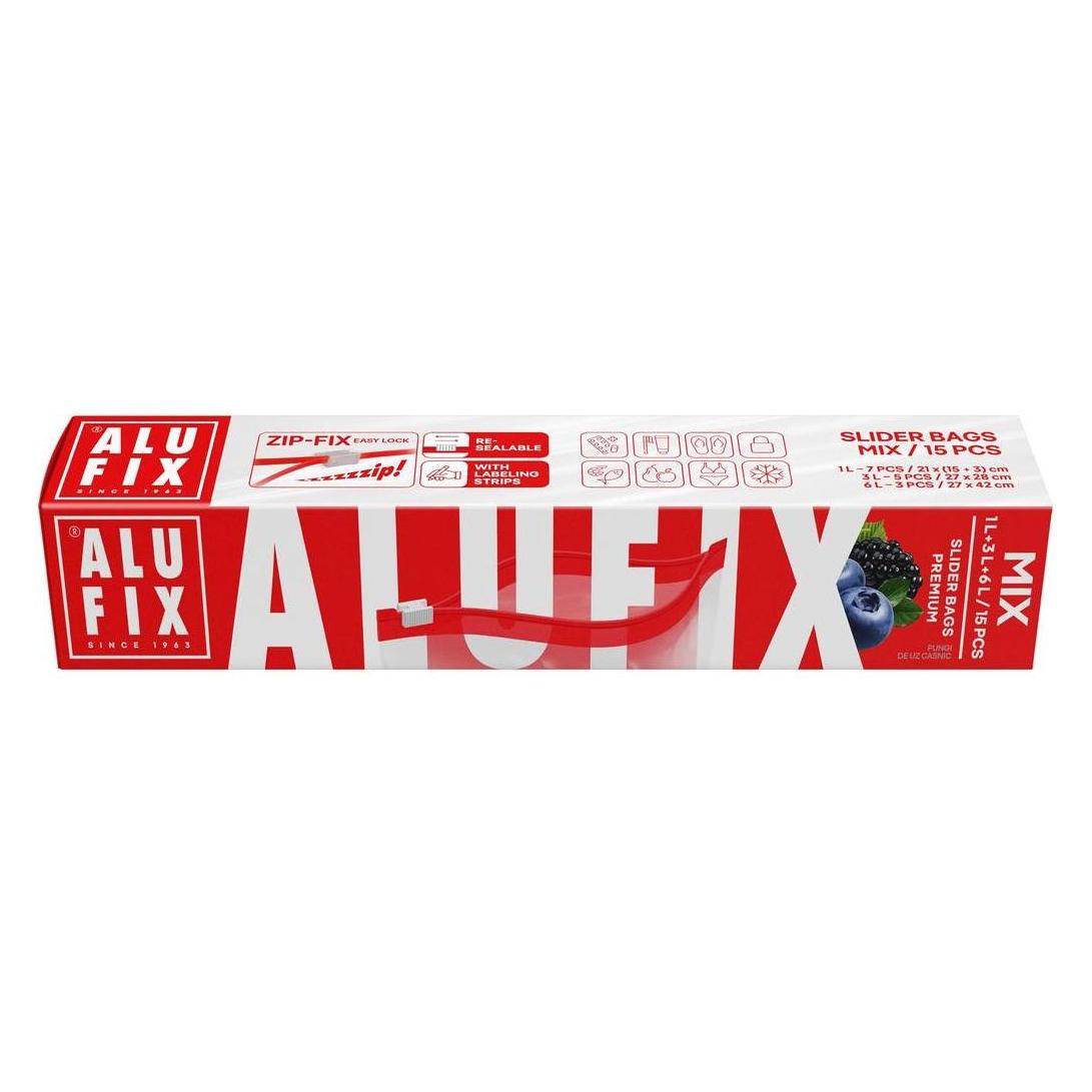 AluFix Zip-Fix Household Bags - Pack of 15 (15x) (66268234)