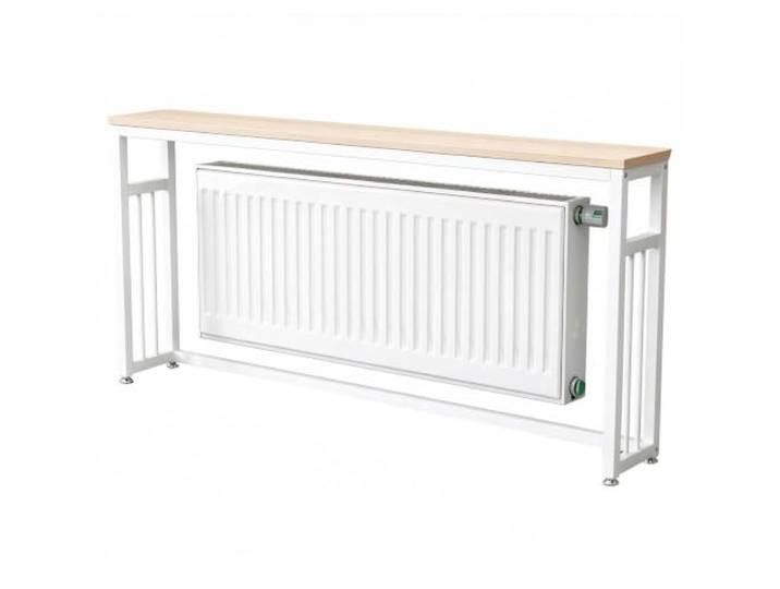 QSNYJPL Heizkörperablage, Moderne Dekorative Heizkörperregal, Flurkonsole Heizkörperablage mit Verstärkten Querstreben und Rutschfesten Standfüßen für Zuhause und Büro(White,120x15x90cm/47x6x35in)