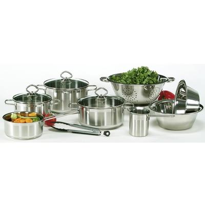Topf-Set KRÜGER "Manhattan", silber (edelstahlfarben), Töpfe, für Induktions-Kochfelder geeignet