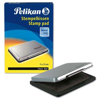Pelikan Stempelkissen 2 Metallic-Gehäuse 7x11 cm schwarz