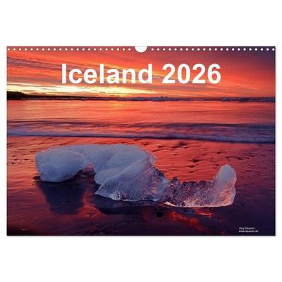 Iceland 2026 (Wall Calendar 2026 DIN A3 landscape), CALVENDO 12 Month Wall Calendar