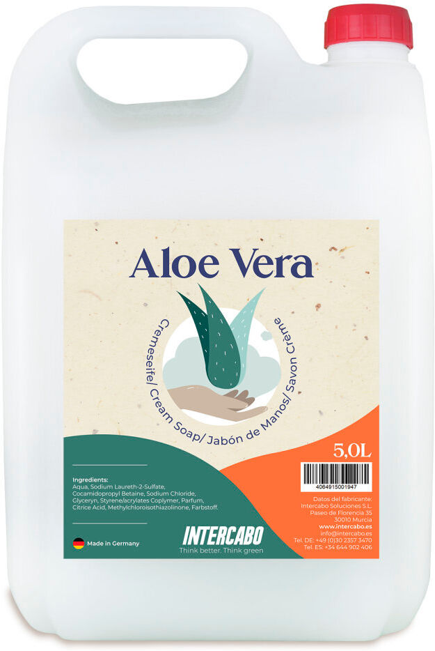 Tirolix Tanica Ricarica Sapone per le Mani Aloe Vera 5L