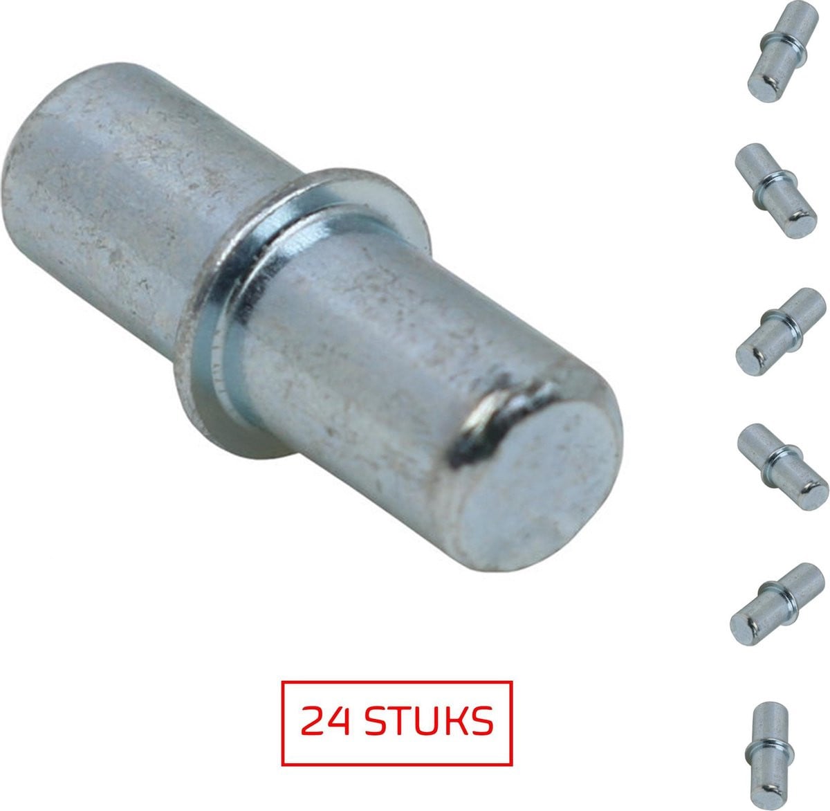 TQ4U Duplo kastplankdrager - Verzinkt metaal - Ø 5 mm - 24 stuks