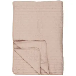 IB Laursen Baumwoll-Quilt mit Kreuzstichen, 180 x 130 cm, rosa