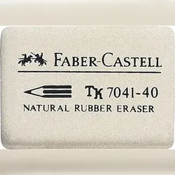 Faber-Castell Radierer 184140 Kautschuk weiß