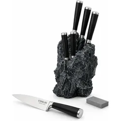 Stoneline Messerblock 6-tlg., Messerblock, Schwarz