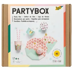 folia Einweggeschirr Party-Box »Girls« 42-teilig mehrfarbig