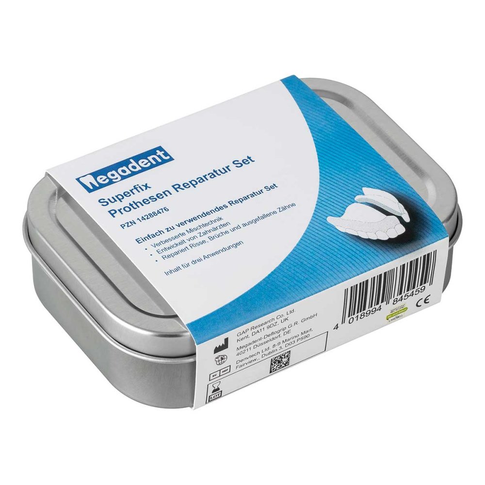 Megadent Deflogrip Gerhard Reeg GmbH Prothesen Reparatur Set Doktor denti Superfix 14288476