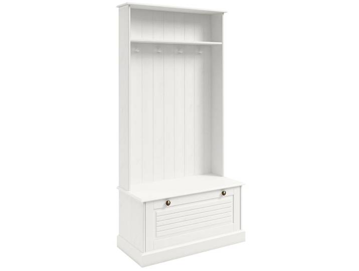 Armoire avec 1 porte abattante en pin blanc