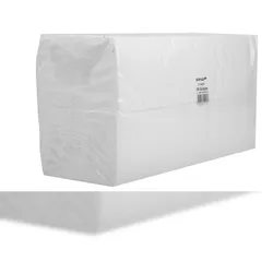Plock GmbH Tafelserviette SEMYtop | 3-lagig | Kopffalz | weiß | 40x40 cm | 1000 Servietten
