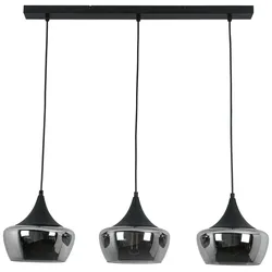 Hängeleuchte Nor Schwarz/Chrom max. 3x25 Watt