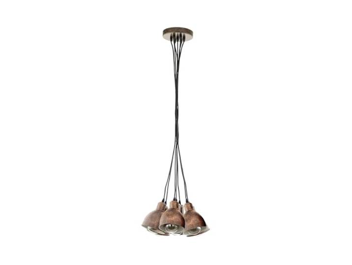 EGLO Pendellamp Priddy 1, 7-lichts vintage hanglamp in industrieel ontwerp