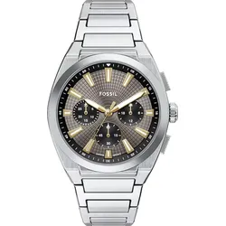 Fossil Quarz / Chronograph Everett FS6128 - Gray,silberfarben - 44mm
