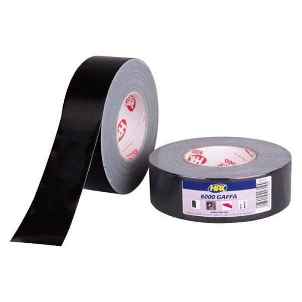 Konjac Sponge Gaffa 6000 tape sort, 38mm x 50m (AB3850)