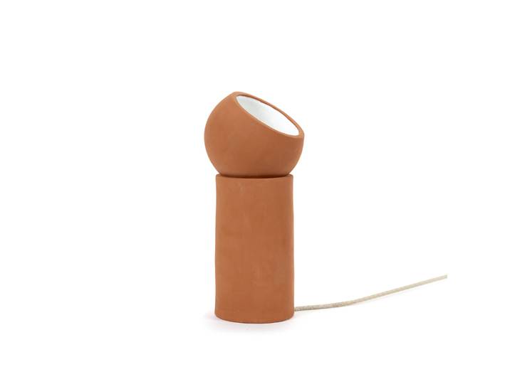 Serax - Lampe de table Terra - Orange - Terracotta - Designer Lauren Van Driessche