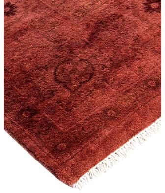 Overton "Vibrance, One-of-a-Kind Hand-Knotted Area Rug - Pink, 6' 0"" x 9' 6"" - 6' 0"" x 9' 6"""